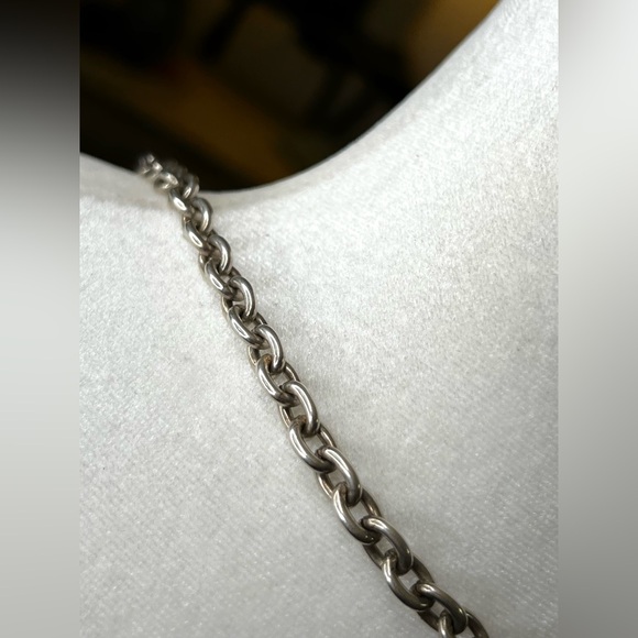 NWOT Premier Designs Necklace Chunky Chain Balinese Style Pendent Black Stone - Picture 7 of 8